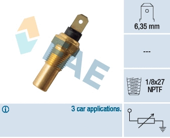 Sensor, coolant temperature (31720)