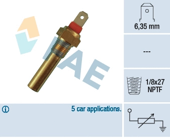 Sensor, coolant temperature (31640)