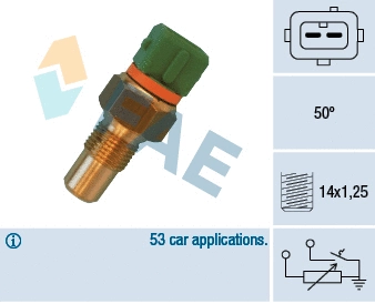 Sensor, coolant temperature (34400)