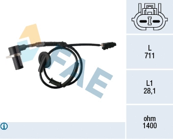 Sensor, wheel speed (78477)