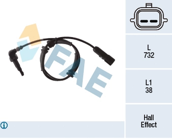 Sensor, wheel speed (78274)