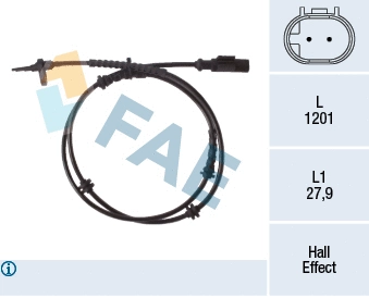 Sensor, wheel speed (78322)