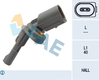Sensor, wheel speed (78126)