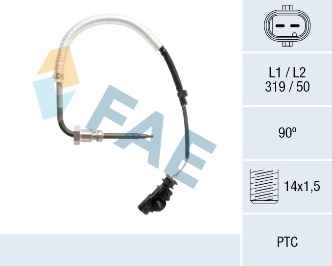 Sensor, exhaust gas temperature (68103)