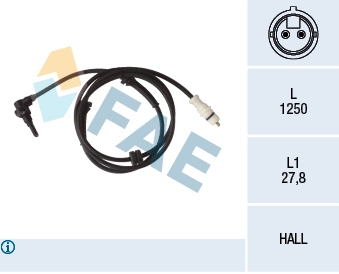 Sensor, wheel speed (78252)