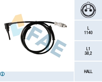 Sensor, wheel speed (78255)