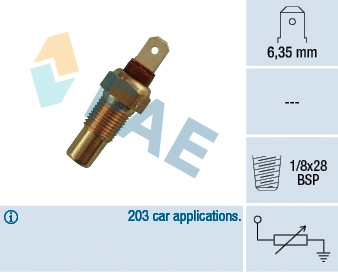 Sensor, coolant temperature (31570)