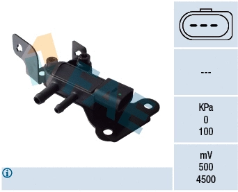 Sensor, exhaust pressure (16114)