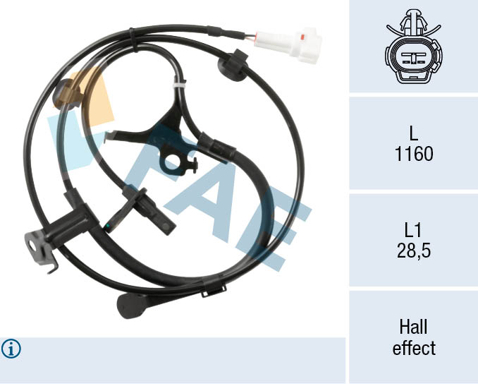 Sensor, wheel speed (78581)