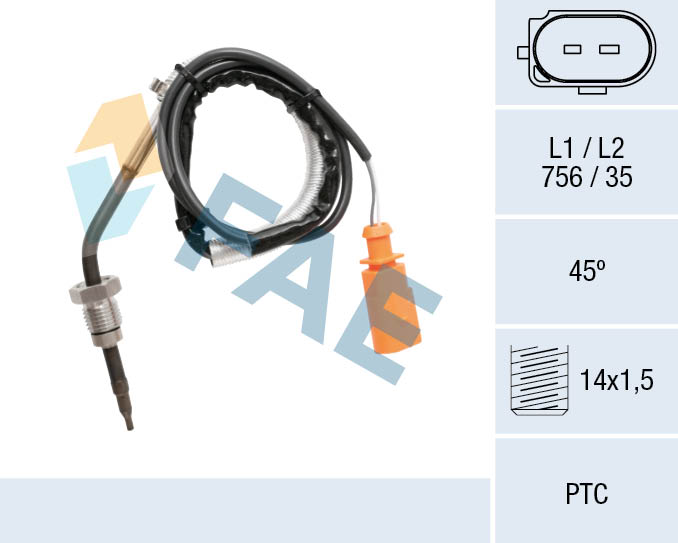 Sensor, exhaust gas temperature (68064)