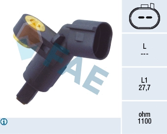 Sensor, wheel speed (78020)