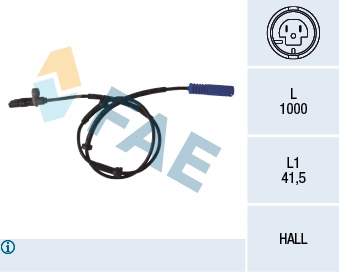 Sensor, wheel speed (78076)