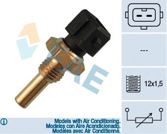 Sensor, coolant temperature (33300)