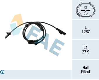 Sensor, wheel speed (78433)