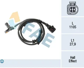 Sensor, wheel speed (78294)
