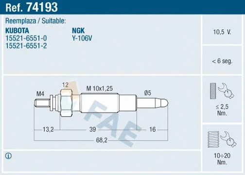 Glow Plug (74193)