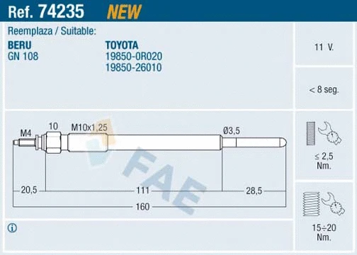 Glow Plug (74235)