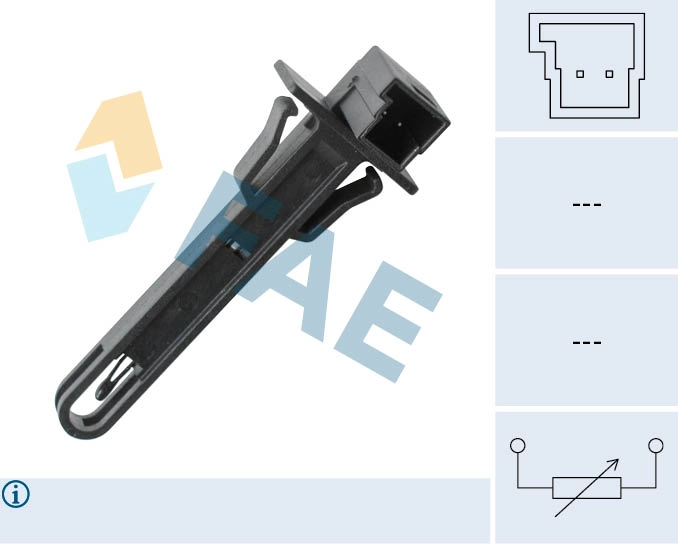 Sensor, interior temperature (33923)