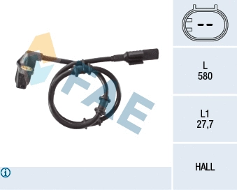Sensor, wheel speed (78134)