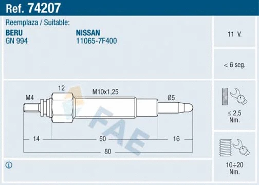 Glow Plug (74207)