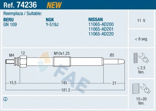 Glow Plug (74236)