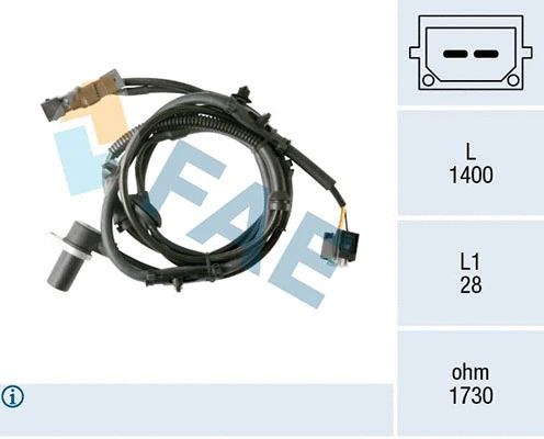 Sensor, wheel speed (78384)