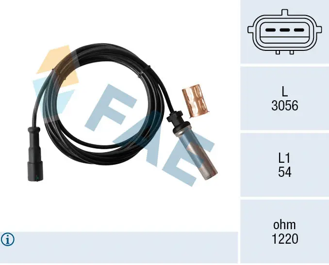 Sensor, wheel speed (78560)