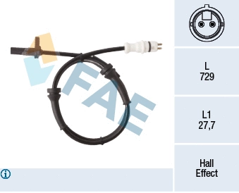 Sensor, wheel speed (78300)