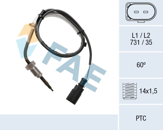 Sensor, exhaust gas temperature (68056)