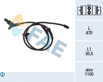 Sensor, wheel speed (78015)
