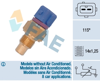 Sensor, coolant temperature (34435)