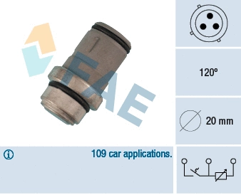 Sensor, coolant temperature (34220)