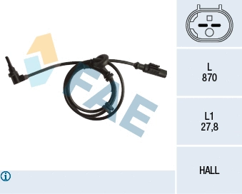 Sensor, wheel speed (78248)