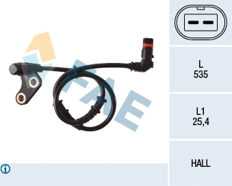 Sensor, wheel speed (78137)