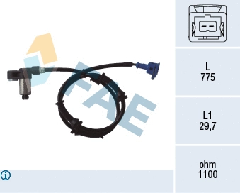 Sensor, wheel speed (78054)