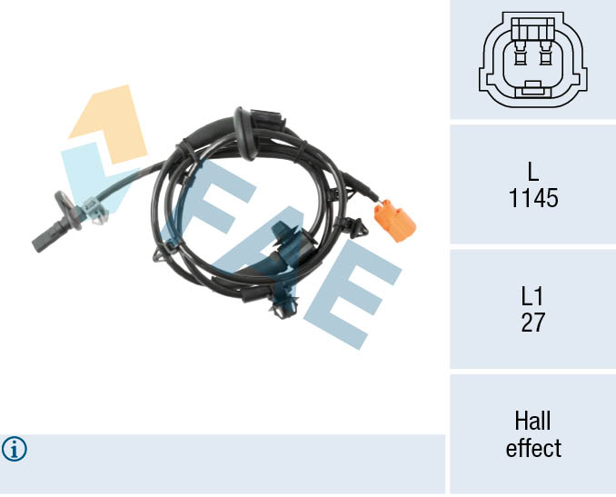 Sensor, wheel speed (78594)