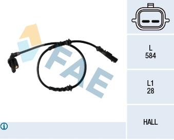Sensor, wheel speed (78358)