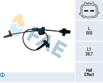 Sensor, wheel speed (78461)