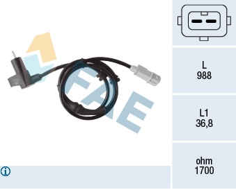 Sensor, wheel speed (78373)