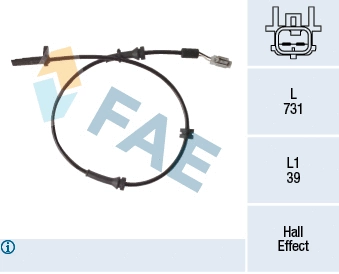 Sensor, wheel speed (78223)