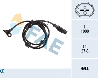 Sensor, wheel speed (78245)