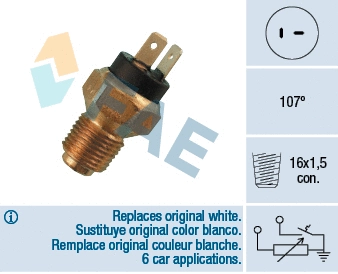 Sensor, coolant temperature (34080)