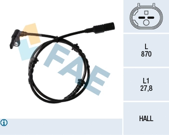 Sensor, wheel speed (78249)