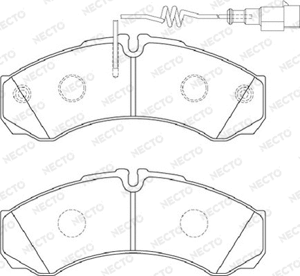 Brake Pad Set, disc brake (FD7378V)