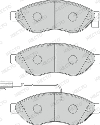 Brake Pad Set, disc brake (FD7267V)