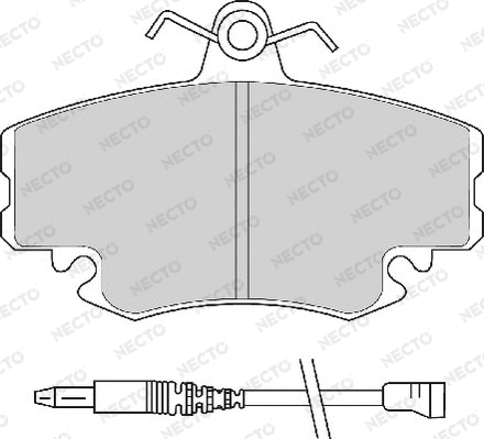 Brake Pad Set, disc brake (FD6483A)