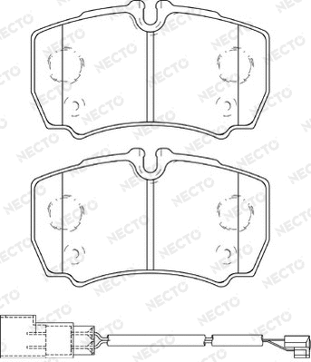 Brake Pad Set, disc brake (FD7447V)