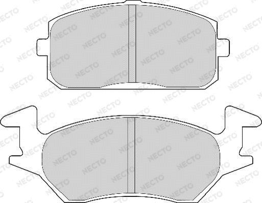 Brake Pad Set, disc brake (FD6721A)