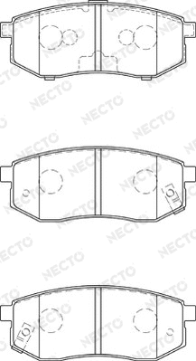 Brake Pad Set, disc brake (FD7295A)