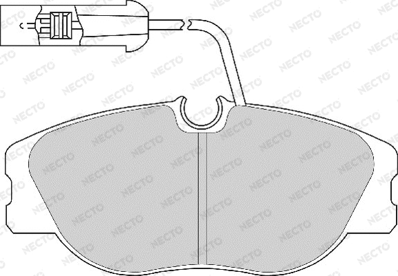 Brake Pad Set, disc brake (FD6470A)